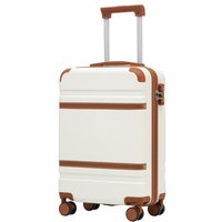 COOLIFE Cabin Suitcase 55Ã35Ã20cm for Ryanair Airlines Carry on Cabin Luggage Hard Shell Suitcase Lightweight with TSA Lock and 4 Dual-Spinners Whee