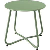 Grand patio Outdoor Side Table Small Table Round End Table Garden Table Lightweight Snack Table for Outdoor Garden Hallway Bedroom Living Room Terrace