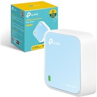 TP-Link TL-WR802N Wireless Travel WiFi Router, N300 WLAN Nano Portable WiFi Booster, Support Access Point, TV Adapter, Client, Range Extender, Repeate