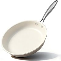 Jovire 24 cm Ceramic Nonstick Frying Pan Skillet - PFAS-Free, Non-Toxic, Oven Safe & Induction Ready, Aluminum Cookware with Stainless Steel Handle 24