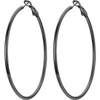 PROSTEEL Hoop Earrings for Women Large Hypoallergenic Lightweight 2MM Thin Big Hoops for Women Ladies 20/30/40/50/60/70/80/90/100MM - With Gift Box Bl