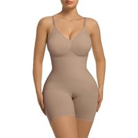 SHAPERX Shapewear for Women Tummy Control Bodysuit with Removable Pads Butt Lifter Body Shaper Shorts