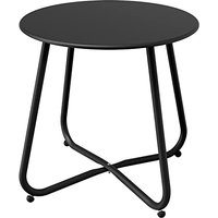 Grand patio Outdoor Side Table Small Table Round End Table Garden Table Lightweight Snack Table for Outdoor Garden Hallway Bedroom Living Room Terrace
