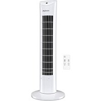 Pro Breeze® 30" Tower Fan with Oscillation, Ultra-Powerful 60W Motor, Remote Control, 7.5 Hour Timer and 3 Cooling Fan Modes for Home and Office