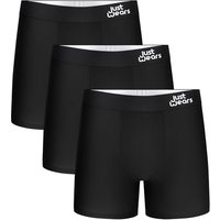 JustWears Everyday Mens Boxer Briefs, 3 Pack | Breathable Anti-Chafe Underwear with Moisture-Wicking MicroModal Air Cool Fabric & Hyper-Flex Waistband