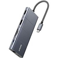 Anker USB C Hub, PowerExpand 11-in-1 Docking Station, with 4K@60Hz HDMI and DP, 100W Power Delivery, USB-C and 3 USB-A Data Ports, 1 Gbps Ethernet, 3.