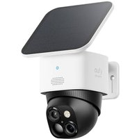 eufy Security SoloCam S340 Dual Cameras Solar Security Camera Outdoor Wireless, 3K Home Security Camera, 360° Surveillance, No Blind Spots, 2.4 GHz W