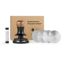 MHW-3BOMBER 58mm Coffee Tamper Set 15lbs/30lbs, Espresso Tamper with Sound Feedback, Espresso Tamper Set (INKL. 3xAdditional Bases and 1xReplacement 1