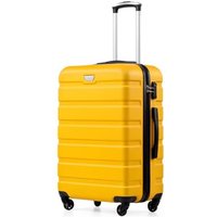 COOLIFE 28 Inch Large Suitcase for Checked Luggage, Business Trip, ABS+PC, Lightweight Hard Shell Luggage with 360°Rubber Spinner Wheels, YKK Zipper,