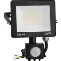 Lepro Security Lights Outdoor Motion Sensor, 20W 2000 Lumen PIR Lights, IP65 Waterproof Motion Sensor Flood Light, Ultra Thin Garden Security Light fo