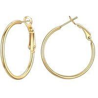PROSTEEL Hoop Earrings for Women Large Hypoallergenic Lightweight 2MM Thin Big Hoops for Women Ladies 20/30/40/50/60/70/80/90/100MM - With Gift Box Go
