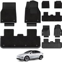 3W Double Layer Floor Mats Fit for Tesla Model Y Juniper Premium Performance 2025 2026 (Not for Standard), Thorex⢠All Weather Dog Friendly Full Cov