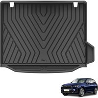 3W Car Boot Liner Tailored for BMW iX3 2021-2024 2025 G08/X3 G01 2024, All Weather TPE Heavy Duty Pet Dog Friendly Trunk Mats, Waterproof Anti-Slip Ca
