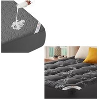 BEDLORE Waterproof Mattress Protector & Quilted Mattress Topper