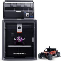 ANYCUBIC Kobra S1 Combo 3D Printer, Multicolour FDM Printer, 600mm/s High Speed, Closed CoreXY Construction,Active Drying, LeviQ 3.0, Compatible for P