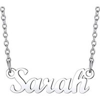 PROSTEEL Personalized Name Necklace Custom Name Pendant Dainty Jewellery Presents Gift for Women Girls Teenage Her, Stainless Steel/Gold Platd -Send G