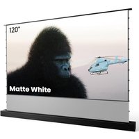 AWOL VISION 120" Motorized Rising Matte White Projector Screen for Long Short Ultra Short Throw Projector, Floor Stand Indoor Outdoor Theater Screen,
