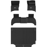 3W Floor Mats & Boot Liner Fit for LR Defender 110 2020-2026 (Only for 7 Seat), All Weather TPE Car Mats Custom Fit for Land Rover Defender L663,Trunk