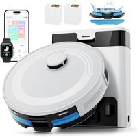 Lefant M2 Pro Robot Vacuum Cleaner with Mop,2.4G/5G Wi-Fi, Self-Emptying, 6000Pa Suction, Small base station, 90-Day Hands-Free Cleaning, dToF Laser N