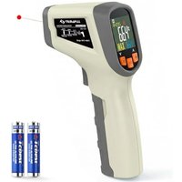 Tilswall Infrared Non-Contact Digital Laser Temperature Gun, -50â~600â (-58â~1112â) with Adjustable Emissivity, High/Low Temperature Alarm, fo