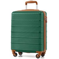 COOLIFE Cabin Suitcase, 55Ã40Ã20cm Cabin Luggage for Ryanair & Easyjet Hand Luggage with 4x360° Spinner Wheels, Adjustable Telescopic Handle & TSA