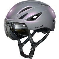 #ad Amazon Odoland_AV-UK Odoland Bike Helmet - Adult Bicycle Helmet with Detachable Magnetic Goggles Visor - Mountain Road Cycling Certified Lightweight Helmet Adjustable for