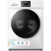 COMFEE' Freestanding Washer Dryer 2 in 1,10KG/7KG Load,60cm,Steam Care,BLDC Motor,Auto Dry,Woolmark,Touch Panel,White-CFP03ED100W-UK 10/7KG Washer Dry