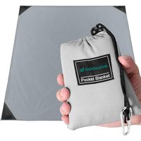 Odoland Hiking Blanket 180 x 160 cm Pocket Blanket Waterproof Heatproof Sandproof Thin Ground Sheet - Lightweight Foldable Beach Mat for Outdoor Campi