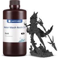 ANYCUBIC Water Washable 3D Printer Resin 2.0 with Easy Post-Processing, High Precision and High Resilience, Low Odor and Anti-Yellowing 3D Resin for L