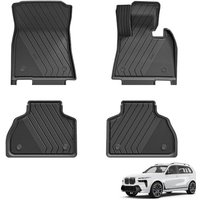 3W Floor Mats Fit for BMW X7 6 Seats 2019-2026, All Weather Dog Friendly TPE Car Mat, Waterproof Anti-Slip Easy to Clean Heavy Duty 6 PassengersFloor