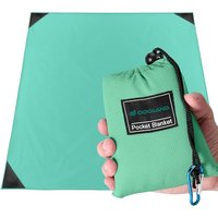 Odoland Outdoor Pocket Travel Blanket Beach Mat - Waterproof Sand Proof Beach Blanket, Picnic Mat - Multi Colour and Sizes - Portable Lightweight for