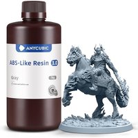 ANYCUBIC ABS-Like Resin 3.0, Upgraded 14K 3D Printer Resin with Enhanced Strength and Toughness, High Precision, Low Odor, Wide Compatibility for All