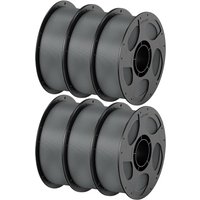 ANYCUBIC PETG Filament 1.75mm, 3D Printer Filament, Dimensional Accuracy +/- 0.02mm, Exceptional Toughness, Print with Most FDM 3D Printers, 6 Pack 1K