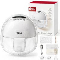 NCVI Hands Free Breast Pump for Work, Travel & Night Use White, 1Pcs