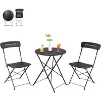 Grand pation Garden Furniture Set, Outdoor Bistro Table and Chairs Set of 2, Small Balcony Furniture, Weather Resistant, 3 Piece Folding Sets for Balc
