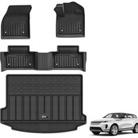 3W Floor Mats & Boot Liner Fit for Range Rover Evoque 2020-2026 (Not for Manual), All Weather Thoex⢠Car Mat, Waterproof Anti-Slip Easy Clean Heavy