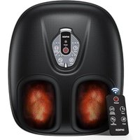 RENPHO Foot Massager Machine with Heat for Plantar Fasciitis, Shiatsu Kneading, 3 Heat Levels, Wireless Control Electric Feet Massager, Gifts for Wome