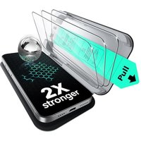 ESR 3 Pack for iPhone 15 Pro Max Screen Protector, Military Grade Shatterproof, 9H Hardness, Full Coverage Tempered Glass with UltraFit Tray