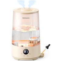Homvana Humidifiers for Bedroom Home, 3.6L Cool Mist Top-Fill 34H Super Long Time, Quiet 23dB, Baby Humidifier, Oil Diffuser for Large Room, Plants, N