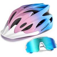 #ad Amazon Odoland_AV-UK Odoland Flash Bike Helmet with Cycling Sunglasses - Adult Cycling Helmets for Road Bike Mountain Bike - Adjustable Lightweight Cycling Helmet for Men