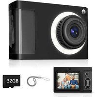 Digital Camera,ARNSSIEN 1080P Vintage Kids Digital Camera,with 2.4âScreen and 16 LED Filling Lights,Birthday Festival Present for Teens, Students, B
