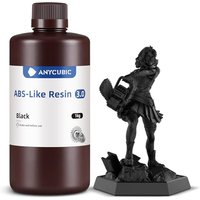 ANYCUBIC ABS Like Resin 3.0, 405nm UV Fast-curing Photopolymer Resin with Excellent Strength and Resilience, High Precision, Low Odor 3D Printer Resin
