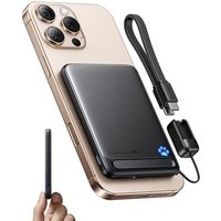 INIU Qi2 Certified 20W Magnetische Powerbank, 5000mAh Ultra Slim Externe Batterie, Travel Wireless Powerbank Schnellaufladung für iPhone 16 15 14 Pro