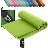 HiiPeak Microfibre Towel Compact Camping Beach Towel - Quick Dry Lightweight Absorbent Sports Gym Swimming Hiking Drying Towel for Men,Women (Green-1p