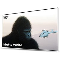 AWOL VISION 100 inch Projector Screen Fixed Frame, 1.3 dB Peak Gain, 80% Picture Quality Improved, 4K / 8K Ultra HD, HDR & Active 3D Movie Wall Mount