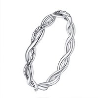 PROSILVER Women Sterling Silver Ring Simple/Cubic Zirconia Promise Wishbone Wedding Rings with S925 Stamp, Hypoallergenic, Size 4-12, Engraving (Send