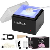 Nose Waxing Kit -Portable USB-Powered Wax Warmer for Ear/Eyebrow/Beard/Lip Hair Removal | Includes 50g Hard Wax Beans, 6 Applicators & 6 Nose Hair Sti