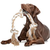 Fida Dog Rope Toy, Indestructible Tug of War Dog Toys for Large Dogs, 60CM | 100% Natural Cotton, for Aggressive Chewers, Indoor & Outdoor, Tug of War