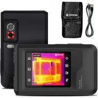 HIKMICRO PocketE Thermal Imaging Camera 240 x 240 SuperIR High Resolution with Visual Camera, SuperSceneâ¢, 25 Hz, Thermal Camera with Wi-Fi, 3.5" To