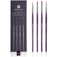 EIGSHOW 4 Pcs Eyeliner Brush Set - Angled Liner Brushes, Definer Brush, Ultra-Fine Liner Brushes Kits for Detailed Precision Eyeliner, Eyebrow Filling